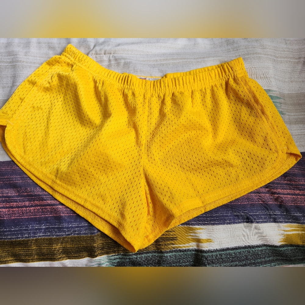 Soffee Mesh Yellow Shorts